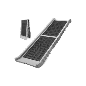 PawStep 50893 Folding Pet Ramp with Soft Traction – Non-Slip, Portable Dog Ramp for Large Dogs Up to 300 lbs – Adjustable 35” to 68.5” – Safe Support for Cars, SUVs, Trucks & More